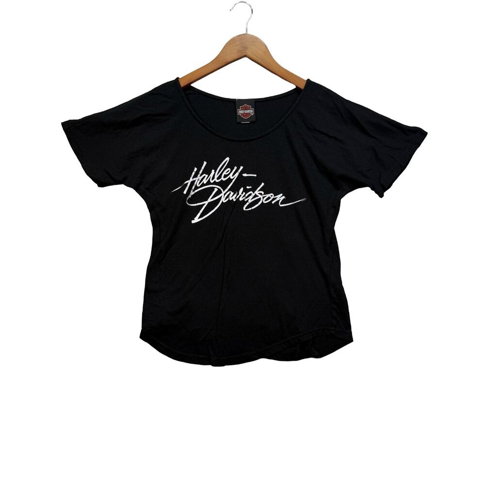 Harley-Davidson Motorcycles T Shirt Women’s Cute House Of HD Oconomowoc WI sz S
